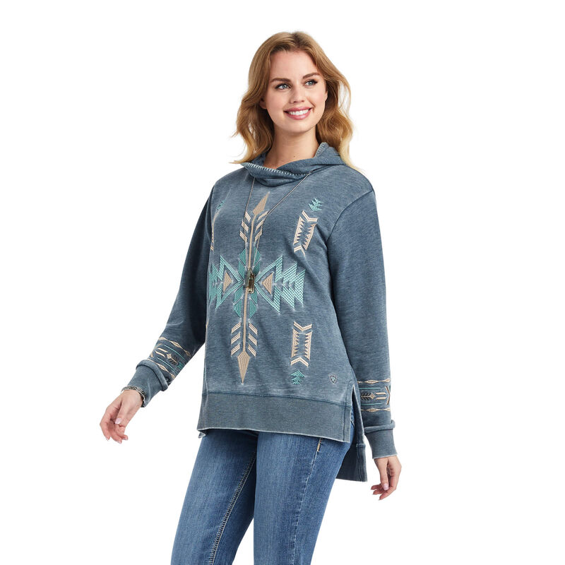 Ariat Hoodie Damen - Alo Vera DunkelBlau ( SVNDU-9470 )